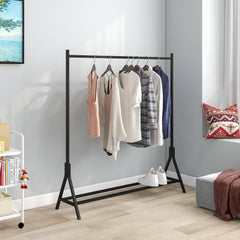 Freestanding Garment Rack, Single Pole, Black