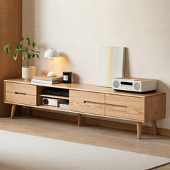 Premium Red Oak TV Stand – Sleek & Durable Entertainment Center Y83N03(LY)