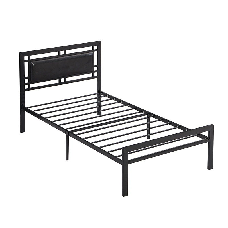 Twin Size metal bed Sturdy System Metal Bed Frame ,Modern style and comfort to any bedroom ,black Twin Size metal bed Sturdy System Metal Bed Frame ,Modern style and comfort to any bedroom ,black