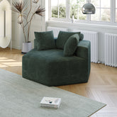 54''L Chenille Sponge single sofa,No Assembly Required,Fluffy Modern Sleeper Chair for Living room, Bedroom, Lounge and Projection Room