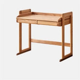 Handcrafted Desk with Natural Wood Finish in Red Oak and Black Walnut hykmq-751