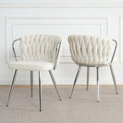 Dark Grey Linen Bar Chair with Gold Plated Legs (Set of 2)