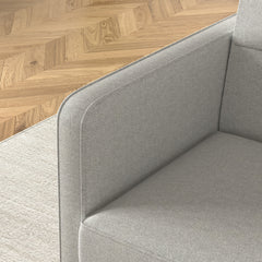 Loveseats Sofa Bed with Pull-out Bed,Adjsutable Back and Two Arm Pocket-Light grey(54.5"x33"x31.5")