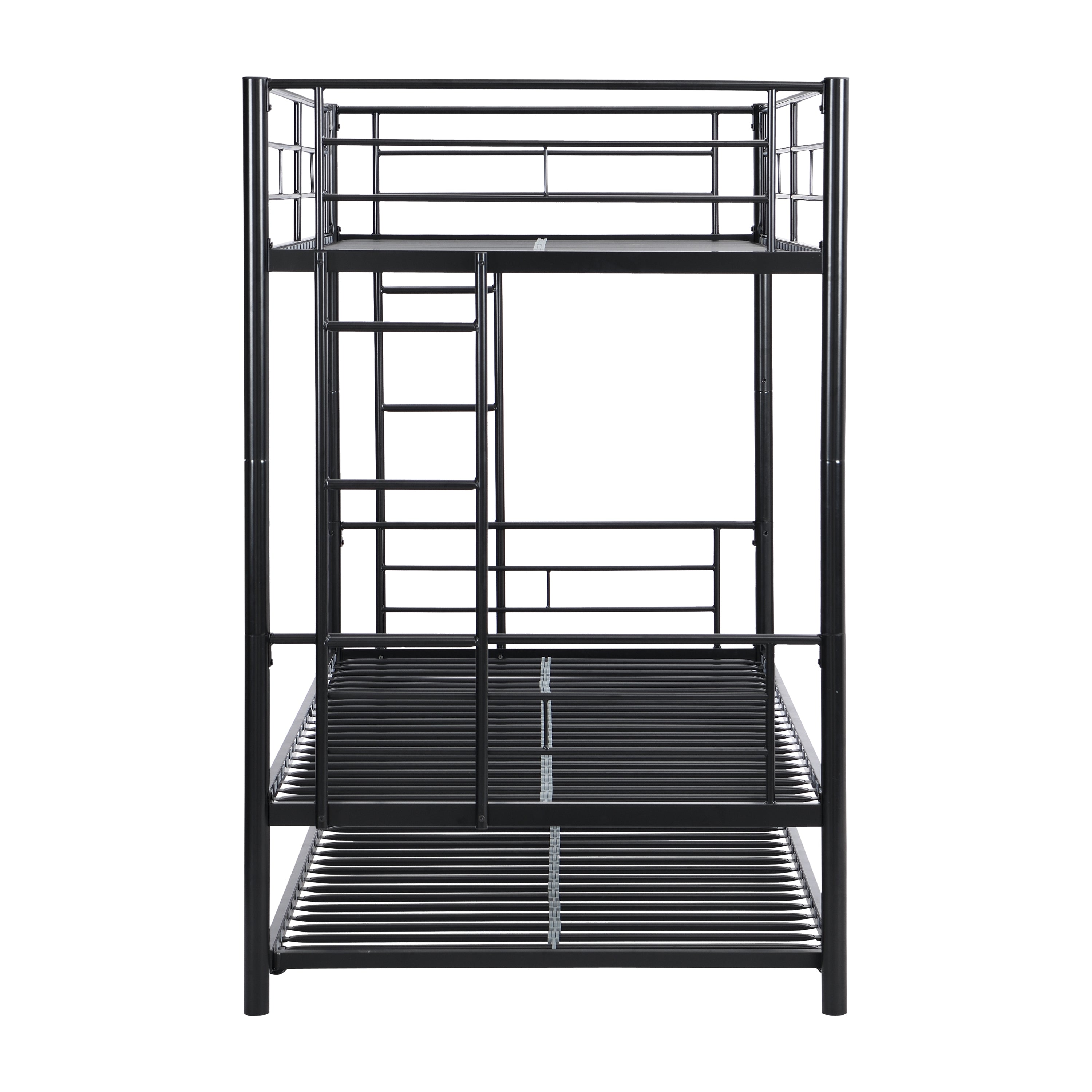 METAL Bunk Bed with trundle  Black METAL Bunk Bed with trundle  Black