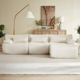 L Sofa, Cloud Boneless Couches for Living Room, Modern Modular Sectional Sofa, Oversized