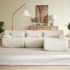L Sofa, Cloud Boneless Couches for Living Room, Modern Modular Sectional Sofa, Oversized