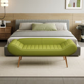 57" Green Velvet Bed Bench for Bedside or Porch Addition - Elegant Sofa Bench for Your Home