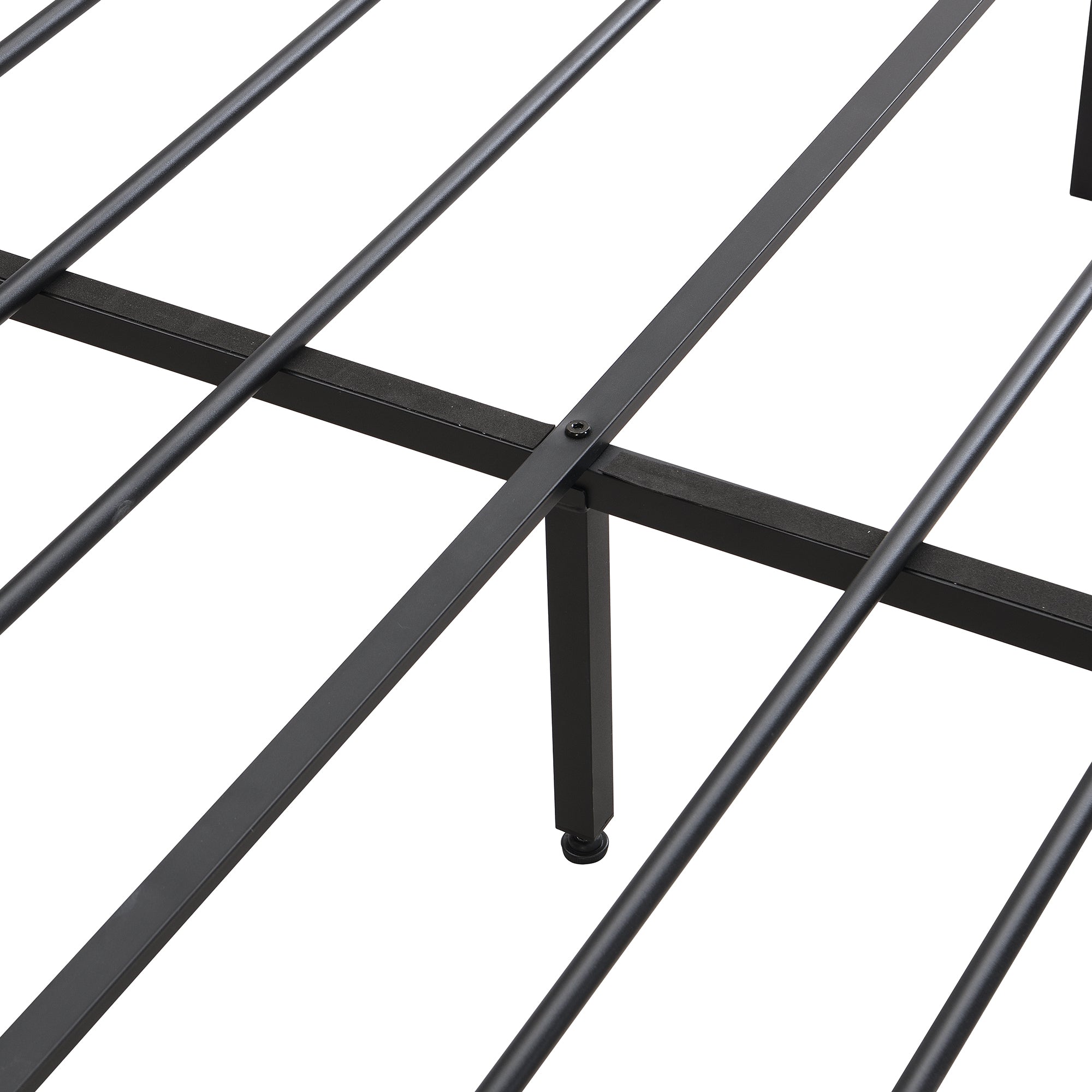 Queen Size  Metal Platform Bed Frame with upholstery storage function Headboard   and USB LINER  and Footboard with drawers , No Box Spring Needed, Large Under Bed Storage, Easy Assemble Queen Size  Metal Platform Bed Frame with upholstery storage function Headboard   and USB LINER  and Footboard with drawers , No Box Spring Needed, Large Under Bed Storage, Easy Assemble