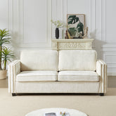 Convertible Sleeper Sofa with Memory Foam Mattress, 3-Seater Full Size Bed Couch for Living Rooms, Designed with Chenille Fabric