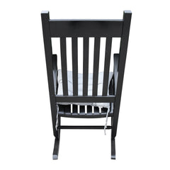 wooden porch rocker chair Black, without mat