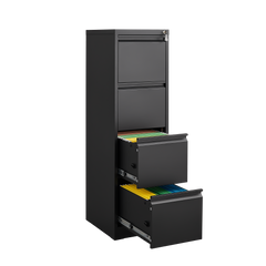 4 Drawer Vertical File Cabinet with Lock,Filing Cabinet, Metal Filing Cabinet for Home Office Organizer Storage Cabinet Letter Size/A4/Legal File