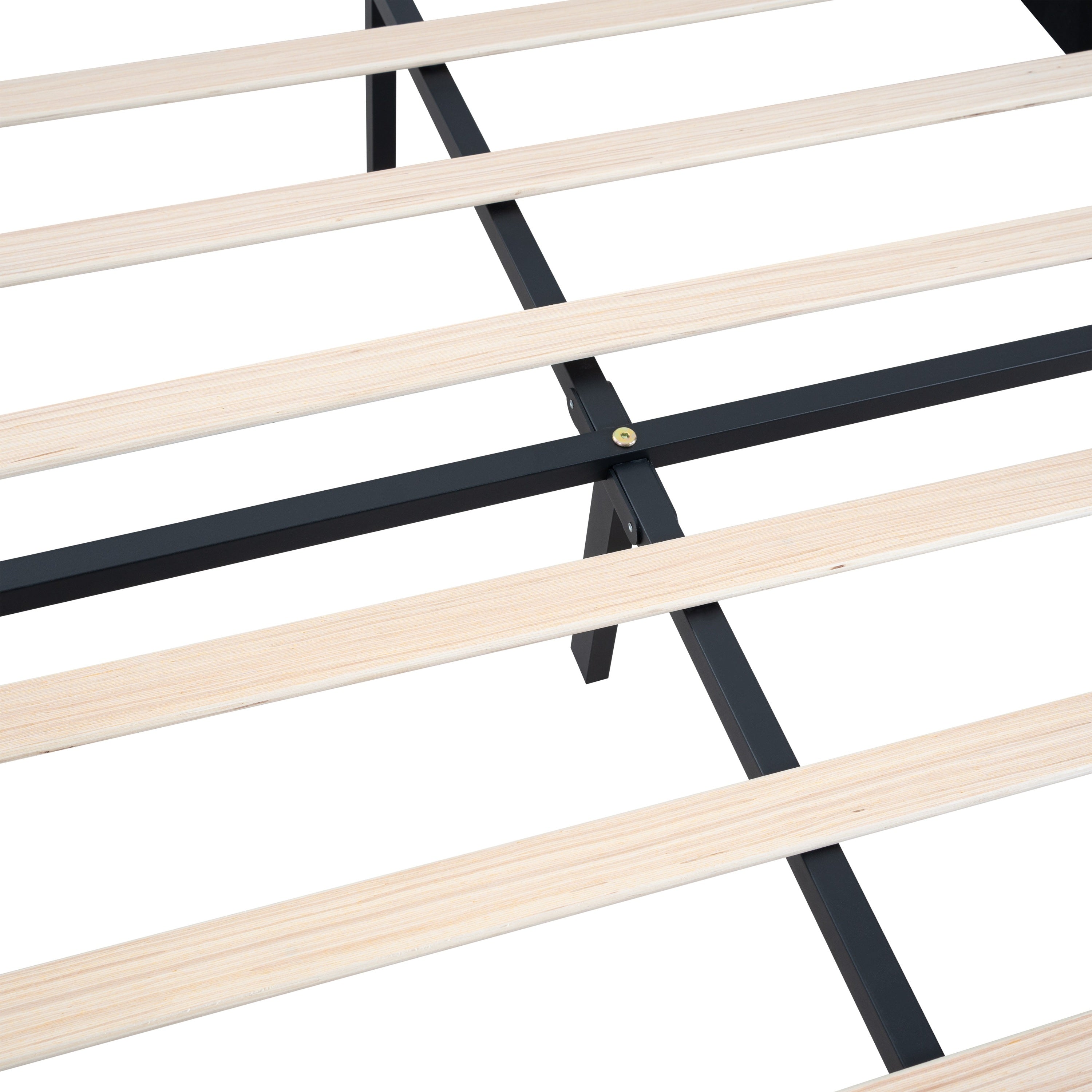 Queen Size Upholstered Platform Bed Frame with Modern Button Tufted Linen Fabric Headboard, No Box Spring Needed, Wood Slat Support, Easy Assembly, Drak Grey Queen Size Upholstered Platform Bed Frame with Modern Button Tufted Linen Fabric Headboard, No Box Spring Needed, Wood Slat Support, Easy Assembly, Drak Grey