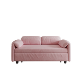 54" Pink Velvet Sofa Bed for Multi-purpose - Perfect Pull-Out Sofa Design for Living Spaces