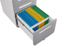 3 Drawer Mobile File Cabinet Under Desk Office,Simple Style Versatile Storage Cabinet for Legal/Letter/A4 Files, 5 Wheel Design Anti-Tilting Cold Rolled Steel Waterproof Moisture-Proof Black