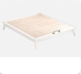 Elegant Bed Frame in Natural Wood with White and Light Brown Ash Wood Accents fjjj-1656 Elegant Bed Frame in Natural Wood with White and Light Brown Ash Wood Accents fjjj-1656
