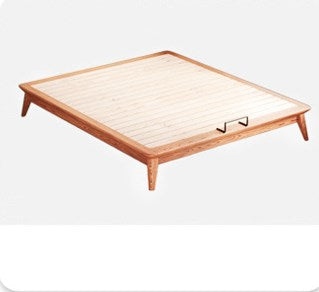 Elegant Bed Frame in Natural Wood with White and Light Brown Ash Wood Accents fjjj-1656 Elegant Bed Frame in Natural Wood with White and Light Brown Ash Wood Accents fjjj-1656