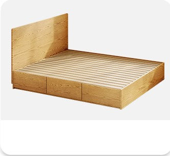 Minimalistic Ash Wood Bed Frame Queen Size Bed with Storage - Functional Design for Bedroom  fjjj-1657 Minimalistic Ash Wood Bed Frame Queen Size Bed with Storage - Functional Design for Bedroom  fjjj-1657
