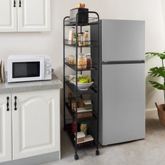 6-Tier Rolling Storage Cart, Mobile Kitchen Organizer