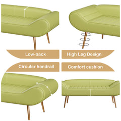 57" Green Velvet Bed Bench for Bedside or Porch Addition - Elegant Sofa Bench for Your Home