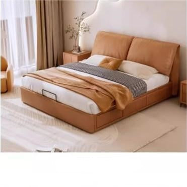 Modern Queen Size Bed with Pine Frame & Cotton Upholstered Headboard for Bedroom hmzsh-1269 Modern Queen Size Bed with Pine Frame & Cotton Upholstered Headboard for Bedroom hmzsh-1269