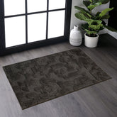 2x3 Modern Geometric Area Rug Brown High-Low Boho Accent Rug Non-Shedding Carpet for Bedroom Kitchen Entryway