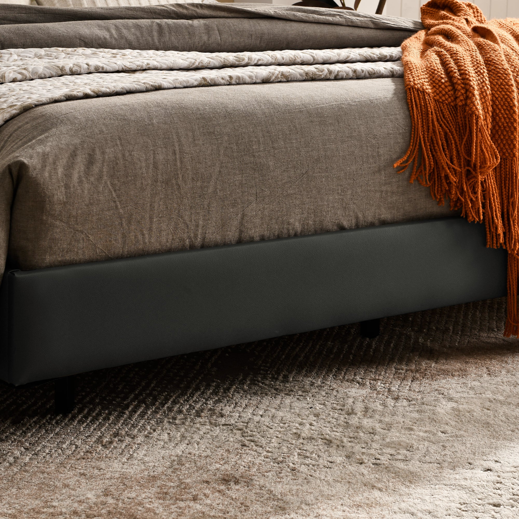 Queen Floating Bed Frame with LED Lights and Wall Mounted Headboard Modern Low Profile Led Platform Bed Frame Queen Size Faux Leather Upholstered Platform Bed Frame,No Box Spring Needed,Grey Queen Floating Bed Frame with LED Lights and Wall Mounted Headboard Modern Low Profile Led Platform Bed Frame Queen Size Faux Leather Upholstered Platform Bed Frame,No Box Spring Needed,Grey