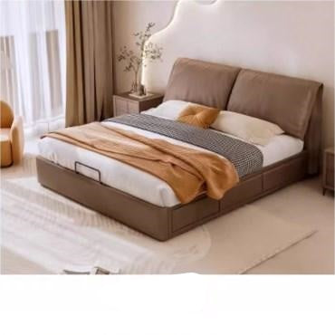 Modern Queen Size Bed with Pine Frame & Cotton Upholstered Headboard for Bedroom hmzsh-1269 Modern Queen Size Bed with Pine Frame & Cotton Upholstered Headboard for Bedroom hmzsh-1269