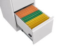 3 Drawer File Cabinet with Lock Metal Vertical File Storage Cabinet Office Home Steel Vertical File Cabinet for A4 Legal/Letter Size Narrow File Cabinet Locked,Assembly Required