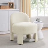Hoop gauze lounge chair with sof cushion and backrest, need to be assembled, suitable for living room'bedroomldining room---BEIGE(24.5"28.75"28.75")