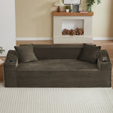 3Seater Sofa Boneless Couches,No Assembly Needed, Modern Sofa for Compact Living Rooms, Apartments, and Offices