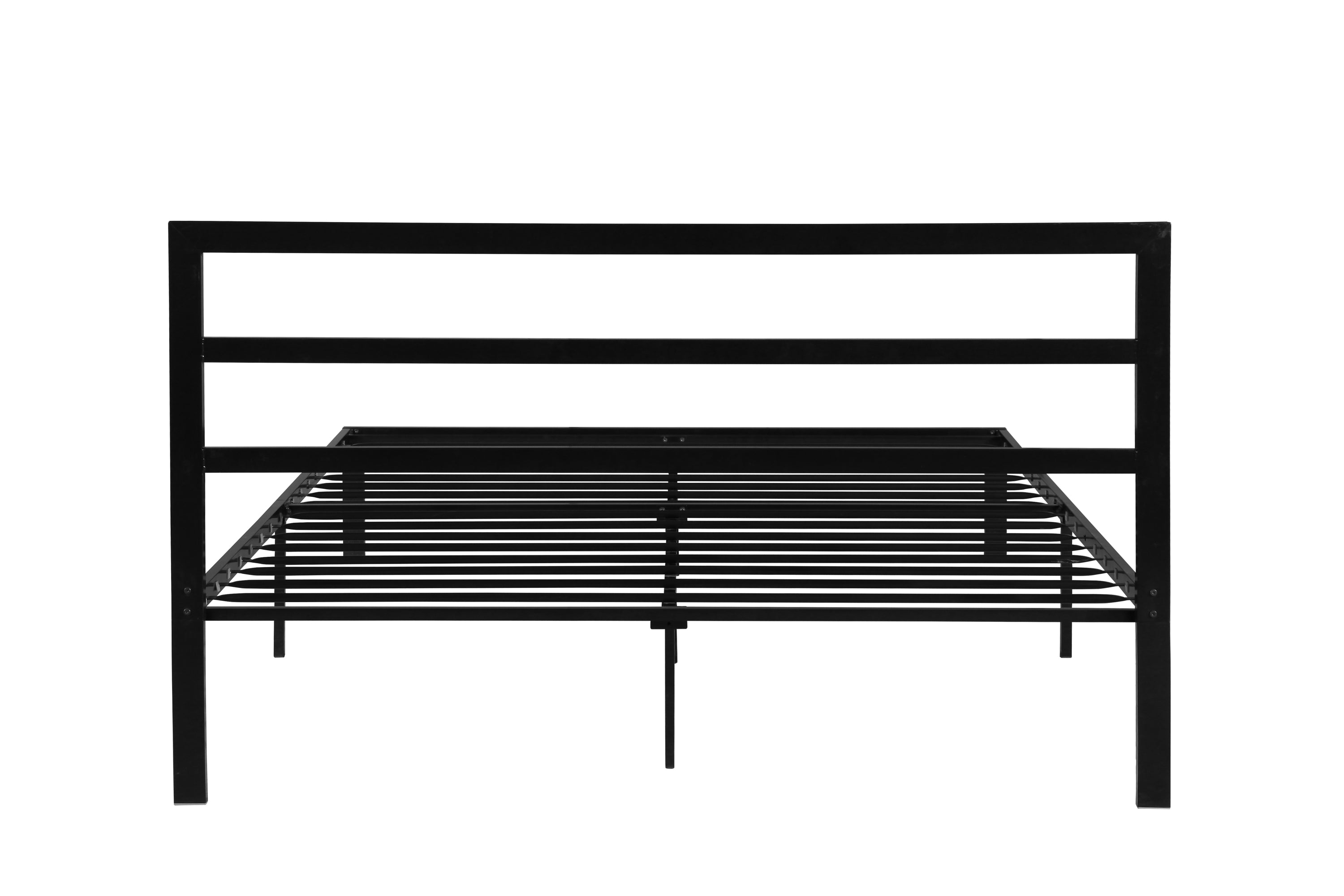 Queen Size Metal Bed Frame with Headboard Black Queen Size Metal Bed Frame with Headboard Black