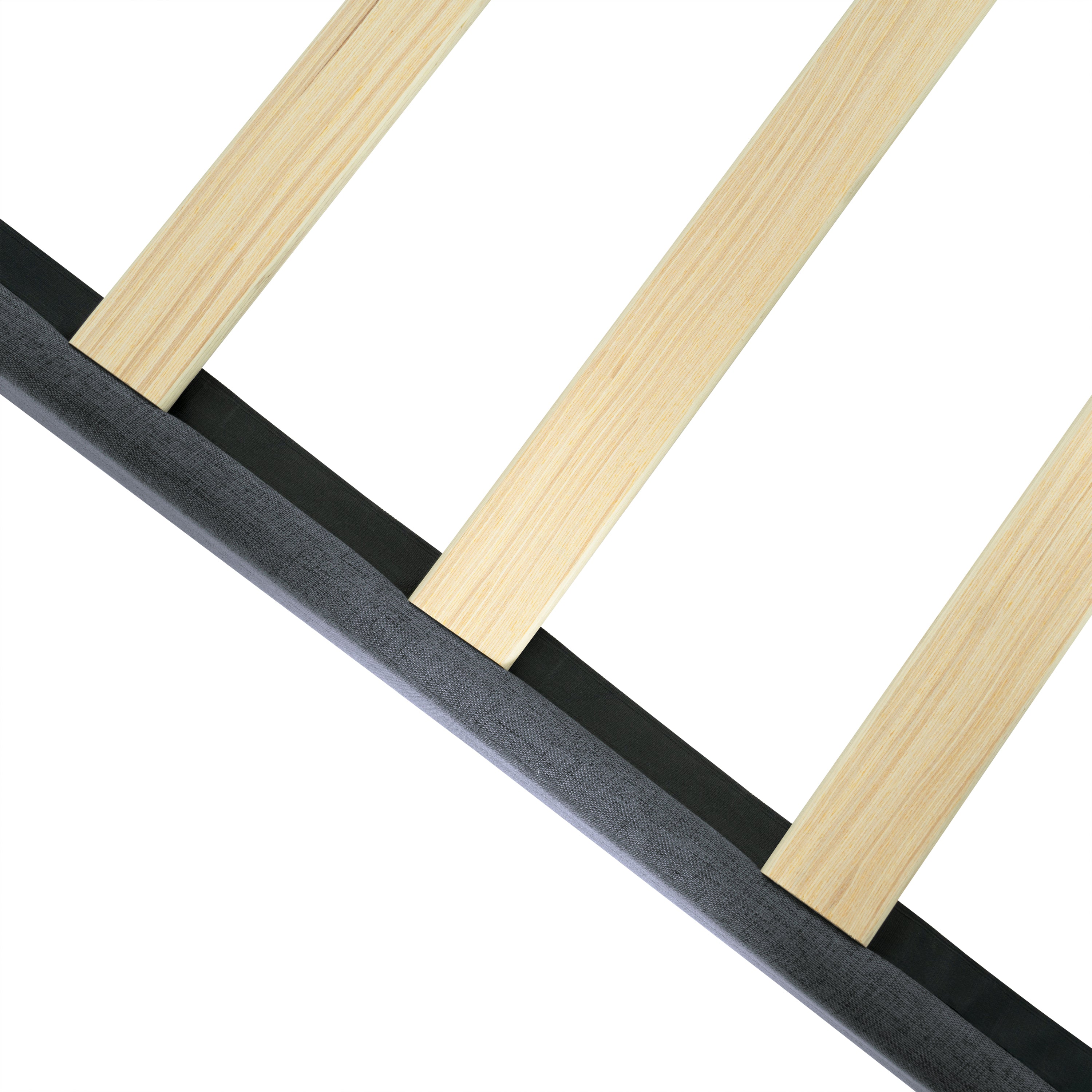 Queen Size Upholstered Platform Bed Frame with Modern Button Tufted Linen Fabric Headboard, No Box Spring Needed, Wood Slat Support, Easy Assembly, Drak Grey Queen Size Upholstered Platform Bed Frame with Modern Button Tufted Linen Fabric Headboard, No Box Spring Needed, Wood Slat Support, Easy Assembly, Drak Grey