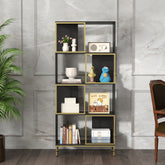 4-Tier Storage Shelves, Corner Display Bookcase for Small Space