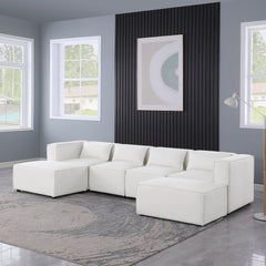 modular sofa BEIGE chenille fabric, simple and grand, the seat and back is very soft. this is also a KNOCK DOWN sofa