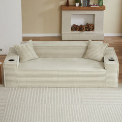 3Seater Sofa Boneless Couches,No Assembly Needed, Modern Sofa for Compact Living Rooms, Apartments, and Offices