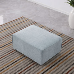 modular sofa Grayish blue chenille fabric, simple and grand, the seat and back is very soft. this is also a KNOCK DOWN sofa