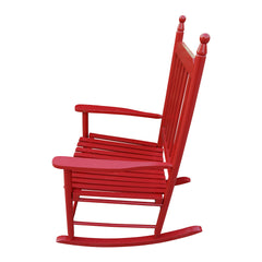 Wooden porch rocker chair Rose Red