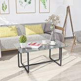 Modern Tempered Glass Coffee Table Coffee Table, Table for Living Room,Transparent