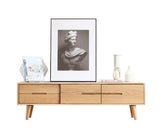 Sleek Red Oak TV Stand - Modern Design, Durable & Stylish Entertainment Center y83n03