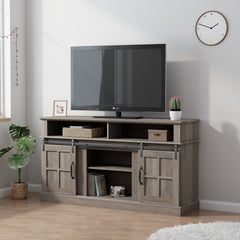 58 Inch TV Stand with Storage Cabinet and Shelves, TV Console Table Entertainment Center for Living Room,Bedroom