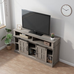 58 Inch TV Stand with Storage Cabinet and Shelves, TV Console Table Entertainment Center for Living Room,Bedroom