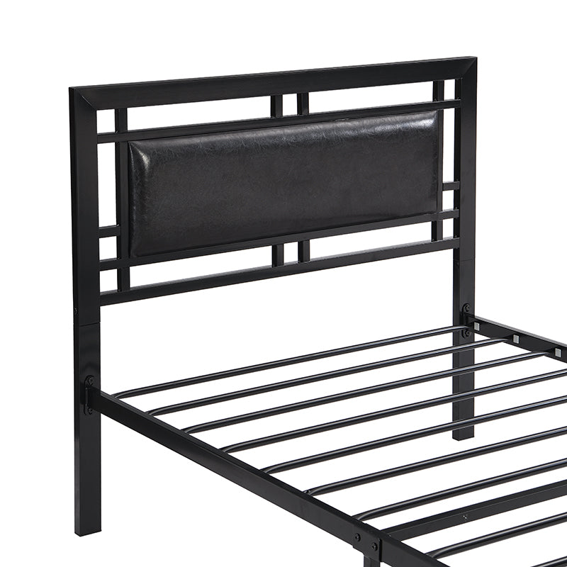 Twin Size metal bed Sturdy System Metal Bed Frame ,Modern style and comfort to any bedroom ,black Twin Size metal bed Sturdy System Metal Bed Frame ,Modern style and comfort to any bedroom ,black