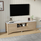 58 Inches Modern TV stand with LED Lights Entertainment Center TV cabinet with Storage for Up to 80 inch for Gaming Living Room Bedroom