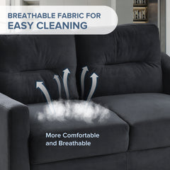 Sectional Sofa Couch for Living Room, Office, or Small Space