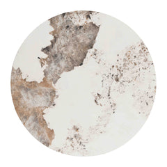 19.68" Marble Round End Table with Storage for Living Room & Bedroom