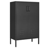 Suitable for steel storage cabinets in living rooms, kitchens, and bedrooms, 2 door miscellaneous storage cabinet, garage tool storage cabinet, and office file cabinet 2 movable partitions