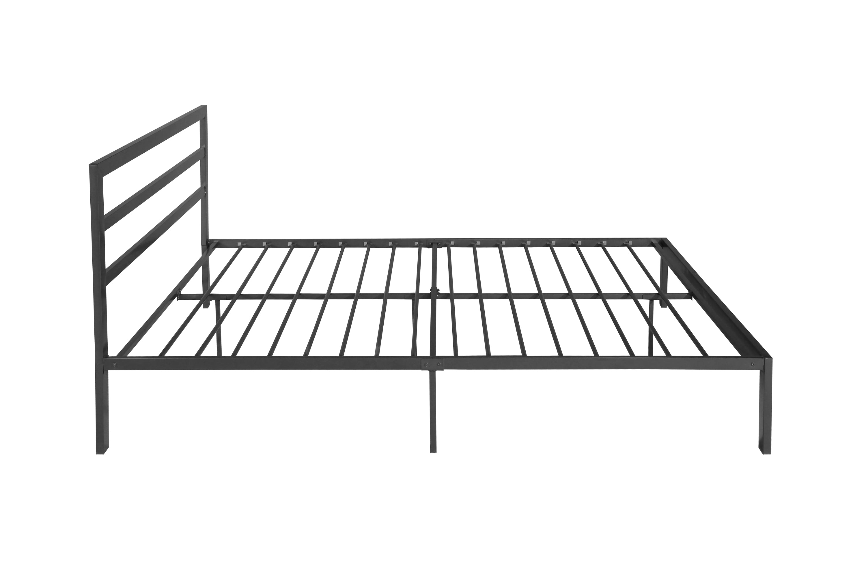 Queen Size Metal Bed Frame with Headboard Charcoal Grey Queen Size Metal Bed Frame with Headboard Charcoal Grey