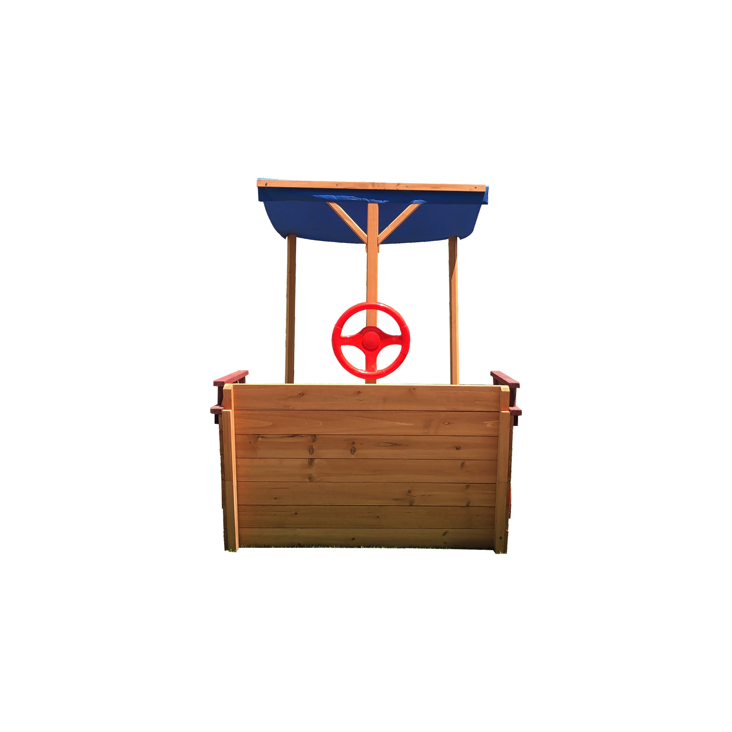 Wooden Pirate Ship Sandbox with Cover & Storage Bench for Kids Wooden Pirate Ship Sandbox with Cover & Storage Bench for Kids