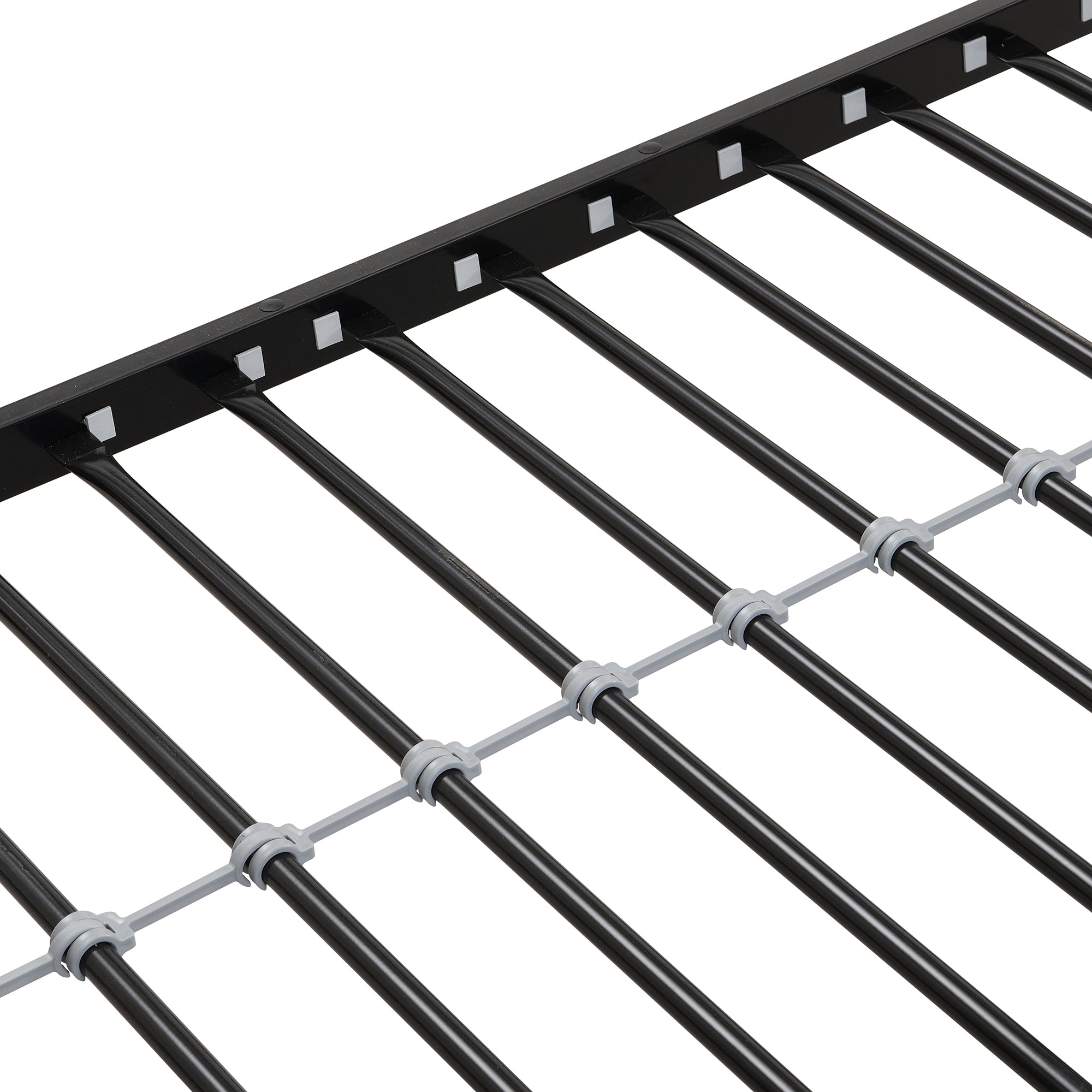 Twin Over FULL  Metal Bunk Bed  with Trundle  2 - Side Ladder and Full-Length Guardrail, No Box Spring Needed, Large Under Bed Storage, Easy Assemble , Black &  Brown Twin Over FULL  Metal Bunk Bed  with Trundle  2 - Side Ladder and Full-Length Guardrail, No Box Spring Needed, Large Under Bed Storage, Easy Assemble , Black &  Brown