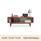 Premium Oak Wood TV Stand - Modern & Stylish Entertainment Center H84N06
